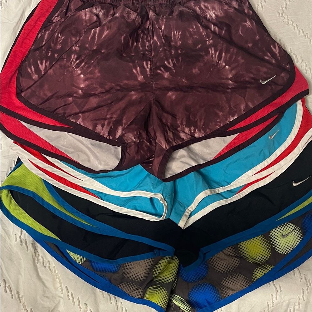 Nike Women's Athletic Shorts - Red, Blue, Black